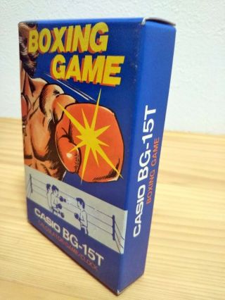 LAST ONE Casio Electronic Calculator with Boxing Game BG - 15T Japan vintage 3