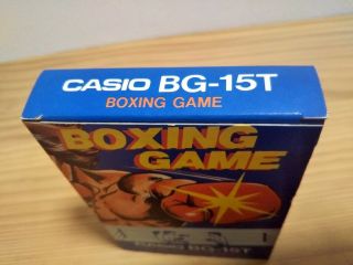 LAST ONE Casio Electronic Calculator with Boxing Game BG - 15T Japan vintage 4