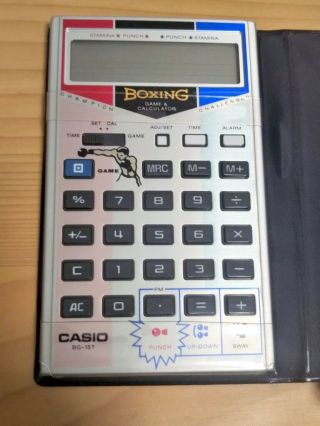 LAST ONE Casio Electronic Calculator with Boxing Game BG - 15T Japan vintage 5