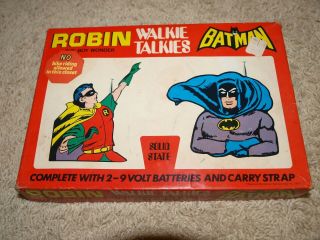 Vintage Batman & Robin Walkie Talkies
