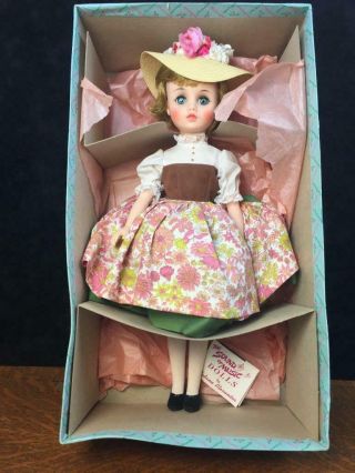 Vintage Madame Alexander Doll Maria Sound Of Music Rogers & Hammerstein Box Tag