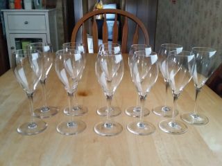 Set Of 11 Vintage Baccarat France St.  Remy Crystal Port Wine Glass 6 7/8 "