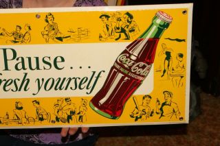 Rare Vintage 1950 ' s Coca Cola Soda Pop Gas Station 25 