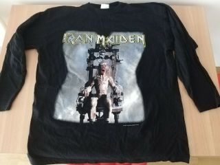 Vintage 1995 Iron Maiden X - Factor Tourshirt Longsleeve Rare Nwobhm