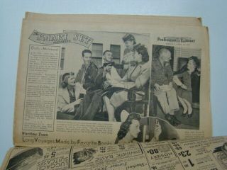 April 15 1945 WWII FDR Funeral San Francisco Examiner Sunday Newspaper & Comics 2