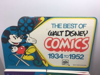Vintage 1970’s Walt Disney Comics Golden Books STORE DISPLAY Mickey Complete 2