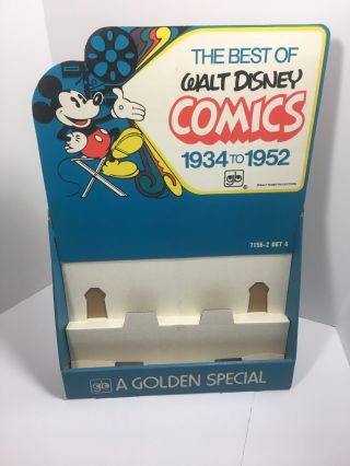 Vintage 1970’s Walt Disney Comics Golden Books STORE DISPLAY Mickey Complete 7