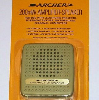 Vintage Radio Shack - Archer Mini Amplifier Speaker Transistor Radio Audio Amp