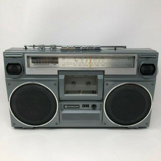 Vintage Hitachi TRK - 7050H BoomBox GhettoBlaster Cassette Tape Player RARE 2
