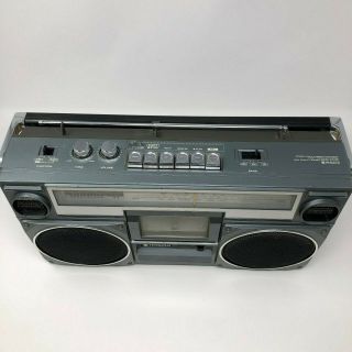 Vintage Hitachi TRK - 7050H BoomBox GhettoBlaster Cassette Tape Player RARE 5