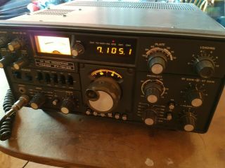 Vintage Yaesu Ft 101zd Hf Ham Radio Transceiver.  Good