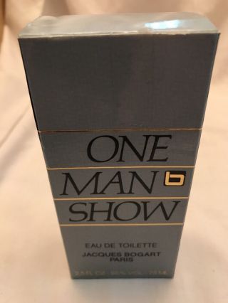 Vintage One Man Show Eau De Toilette 2.  5 Oz.  75ml Jacques Bogart Paris RARE HTF 7