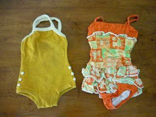 Vtg Catalina Kapart Creation Girls Swimsuit Bathing Suit 1950s 60s Toddler Kids