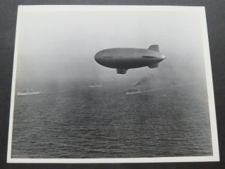 Ww2 U.  S.  N.  K - Class Blimp At Sea 8x10 Photograph 2