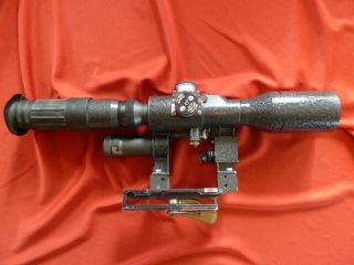 Vintage Russian Ussr Pso 4 - 8x42 Sniper Scope Posp For Svd,  Psl,  Dragunov,  Etc.