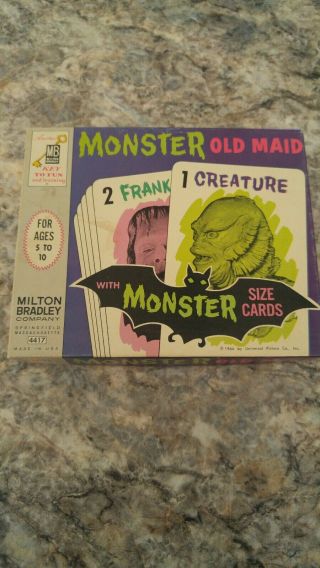 Vintage Monster Old Maid Cards