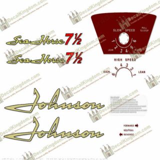Johnson 1958 Vintage Outboard Engine Decal (multiple Styles) 3m Marine Grade