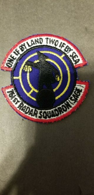 Vintage U.  S.  A.  F.  761st Radar Squadron Patch