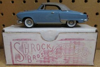 Shrock Brothers 1:43 1951 Studebaker Commander Convt.  Serial No.  2 Mib Rare