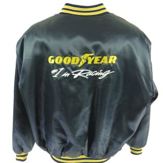 Vintage 80s Goodyear Racing Jacket 3xl 2xl Xxl Number 1 Tires Embroidered
