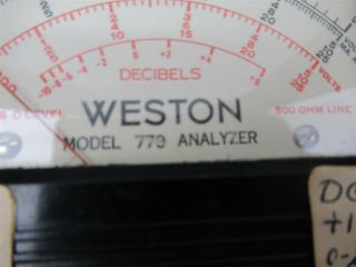 Vintage Weston Model 779 Analyzer Panel Multimeter Analog w/ Wooden Case 3
