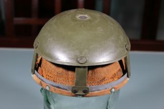 Post Ww2 West German Bundeswehr Army M1 Helmet Liner Marked Up To Size 61 Worn