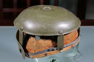 Post WW2 West German Bundeswehr Army M1 Helmet Liner Marked Up To Size 61 Worn 2