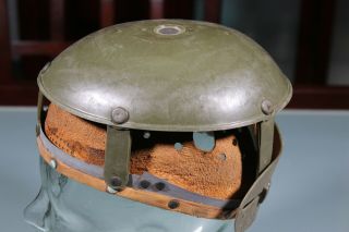 Post WW2 West German Bundeswehr Army M1 Helmet Liner Marked Up To Size 61 Worn 4