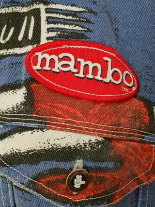 Mambo Loud Shirt Jacket ' Bull ' Robert Moore design 1992 - Rare,  ' Big Wear ' VTG 3