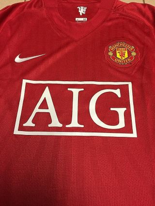 Rare Vintage Manchester United Football Shirt 2006 - 2007 Nike LS - BNWT 2