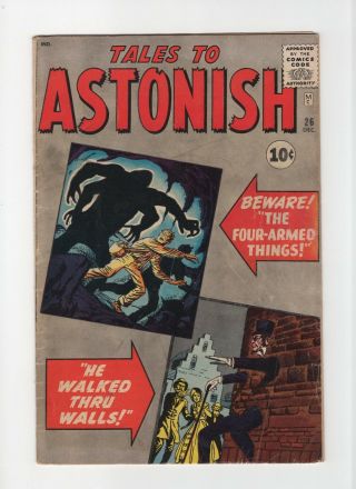 Tales To Astonish 26 Vintage Marvel Atlas Comic Pre - Hero Horror Golden Age 10c