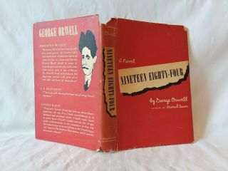 George Orwell 1984 NINETEEN EIGHTY - FOUR vintage 1949 1st edition HBDJ red jacket 3