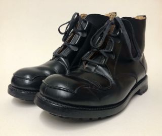 Rare Vintage John Moore Black Leather Boots Size Uk 7 House Of Beauty & Culture