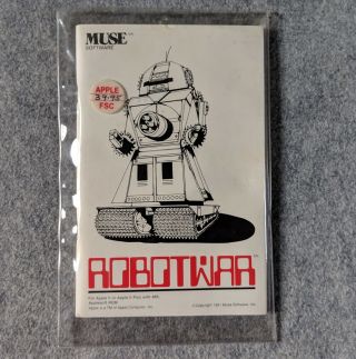 Robotwar Apple Ii Ii,  Muse Vintage Computer Game Silas Warner 1981 Robot War