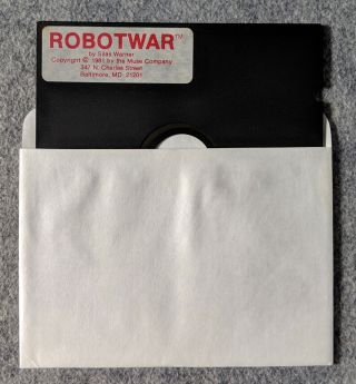 Robotwar Apple II II,  Muse vintage computer game Silas Warner 1981 Robot War 4