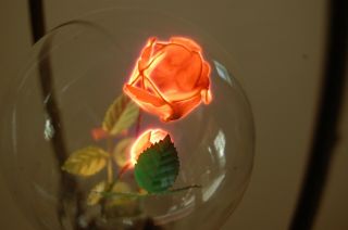 Vintage Aerolux Bulb Light Electric Flower Rose Pink Incandescent