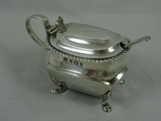 Victorian Silver Mustard Pot,  1900
