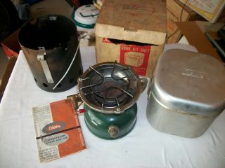 Vintage Coleman Stove 502 - 708 W/box - Cook Kit 501 - 960 Single Burner