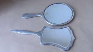 Antique Sterling Silver Hand Mirrors 1919 For Use Or Spare