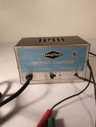 Vintage Goodyear Battery Charger 6v 12v