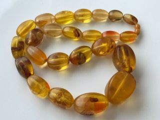 VINTAGE Amber Beads Butterscotch / Egg Yolk Baltic Necklace 116 gr 3