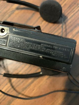 Vintage SONY Walkman WM - F41 Stereo Cassette Player With Headphones 5