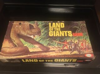 Land Of The Giants Board Game Ideal Toy Corp 1968 Rare Vintage