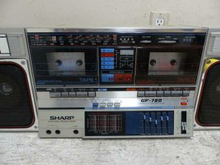 Vintage Sharp GF - 780Z Ghetto Blaster Boombox Radio 3