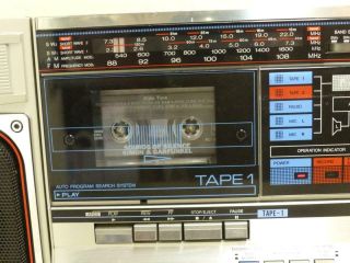 Vintage Sharp GF - 780Z Ghetto Blaster Boombox Radio 6