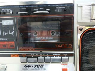 Vintage Sharp GF - 780Z Ghetto Blaster Boombox Radio 7