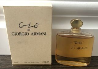 Gio De Giorgio Armani Classic Women Edp 1.  7 Oz 50 Ml Rare Vintage