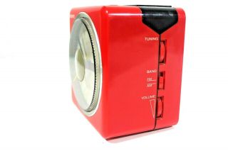 Sony ICF - A10W Beatles Here Comes The Sun Vintage 80s Clock Radio Cube 2