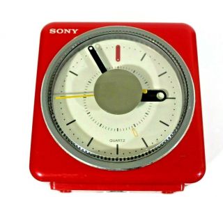 Sony ICF - A10W Beatles Here Comes The Sun Vintage 80s Clock Radio Cube 8