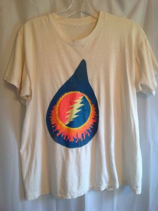 Vintage - Grateful Dead T - Shirt Steal Your Face Glow Drop